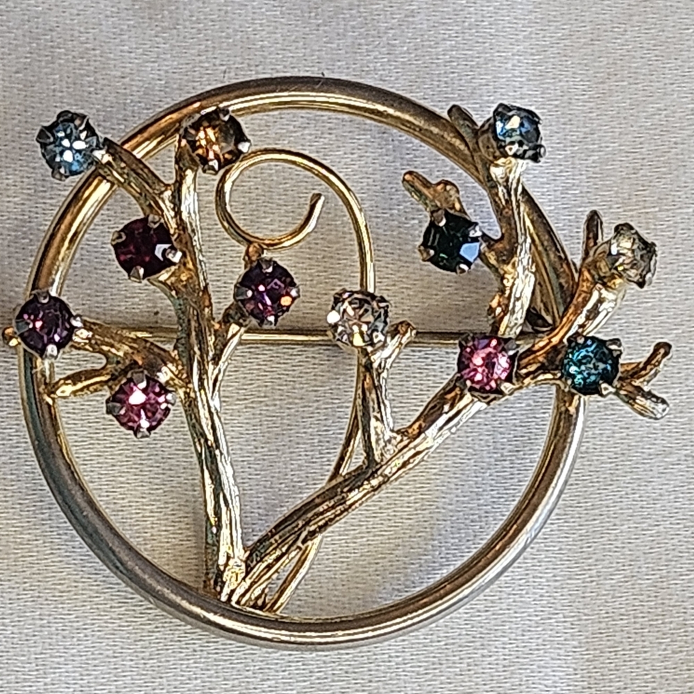 Tree of Life Brooch, 12KT